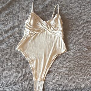 a new day Beige Bodysuit